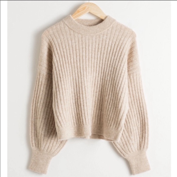 & Other Stories Crewneck Rib Sweater - Picture 4 of 7